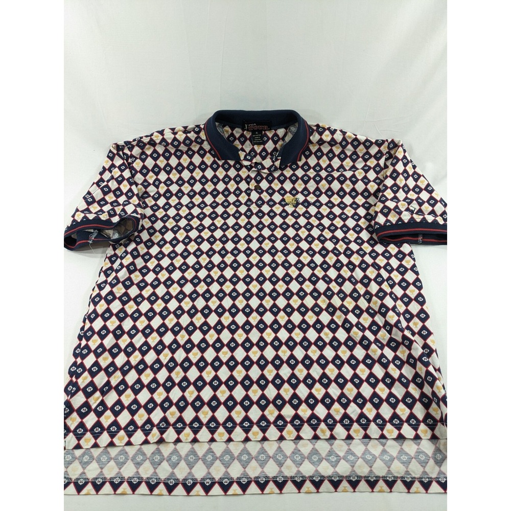 PGA TOUR‎ SHIRT MENS XL  THE PRESIDENTS CUP ALL OVER PRINT POLO SHIRT XL